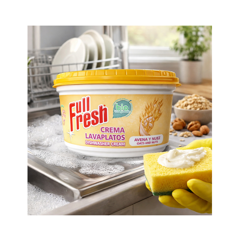 Crema Lava Platos Avena Nuez (1000g)