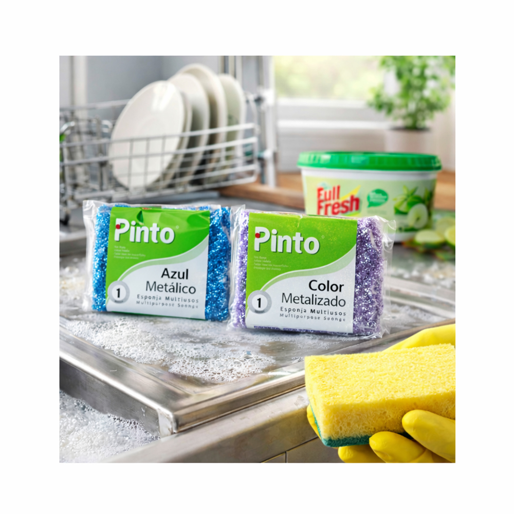 Esponja Multiusos Color Metalizado