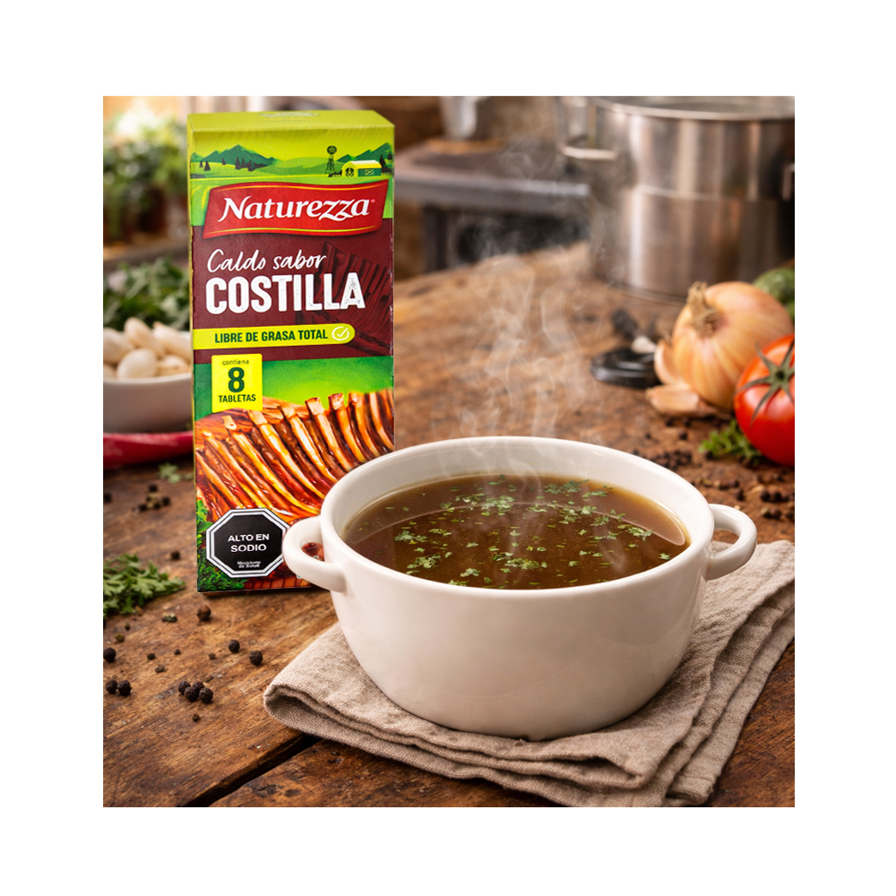Caldo Naturezza Sabor Costilla (8x10g)