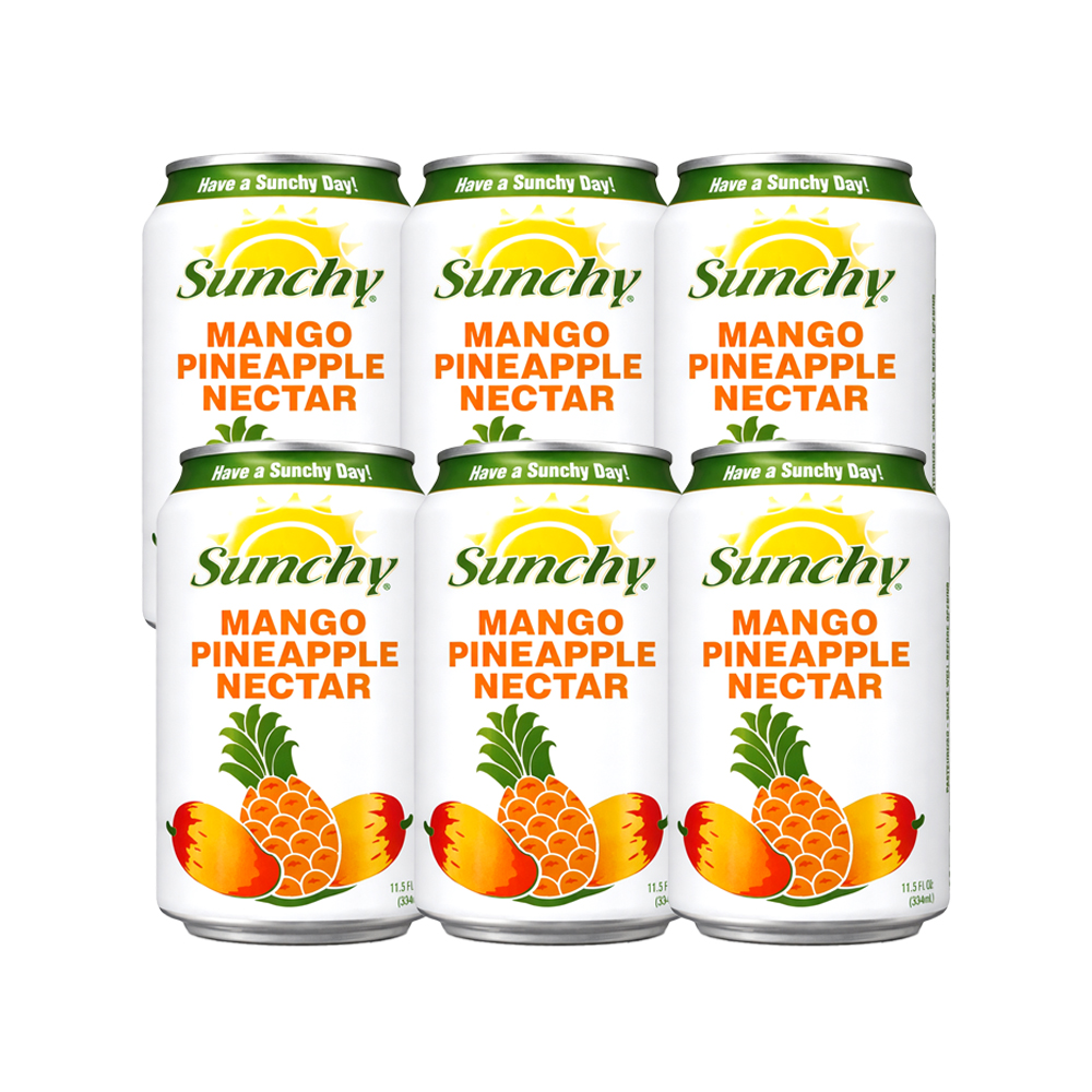 Pack 6uds Néctar de Mango & Piña Sunchy (6x330ml)