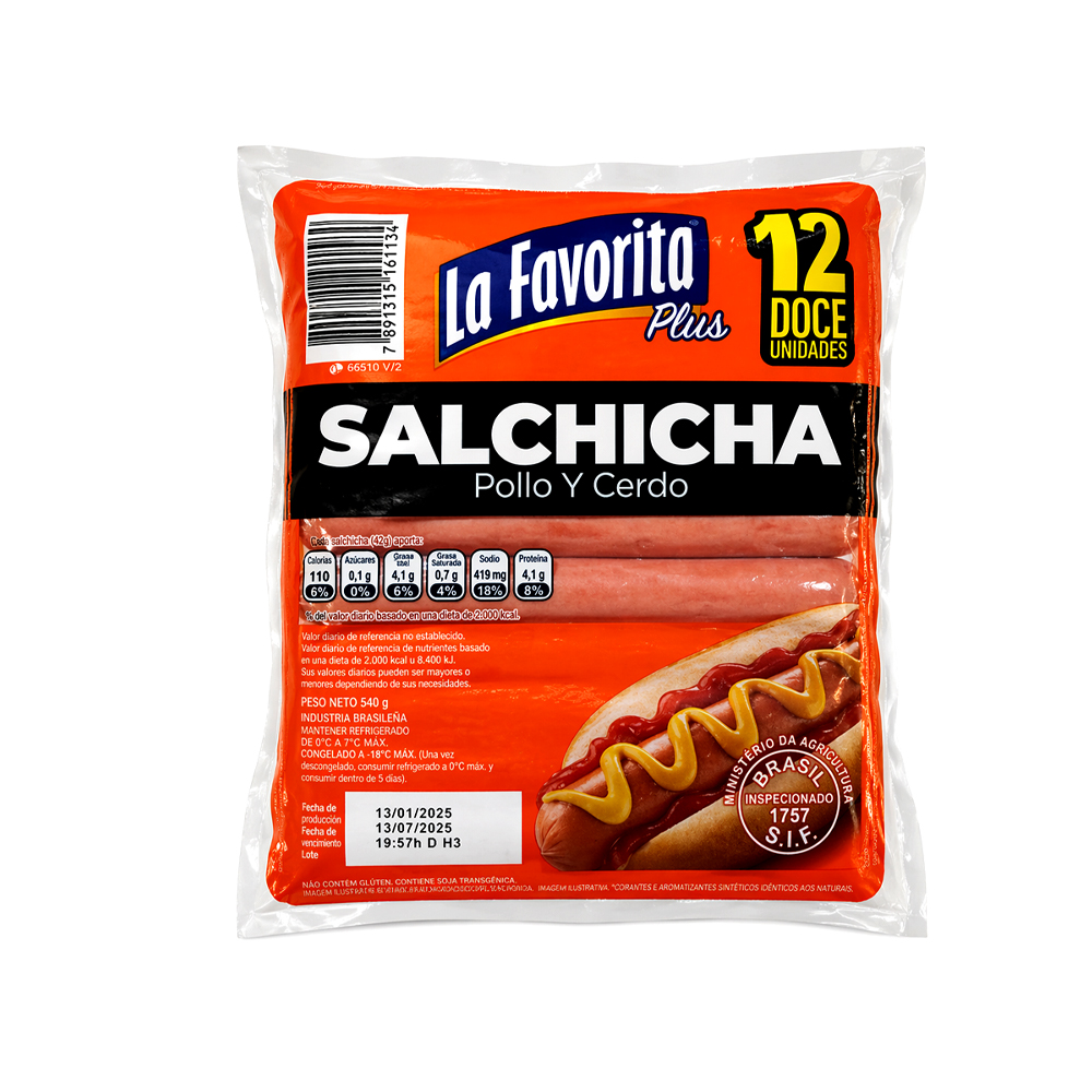 Salchicha de Cerdo & Pollo (408g)