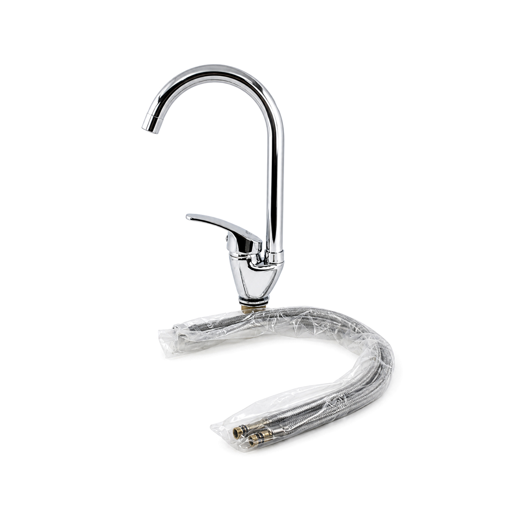 Llave Mezcladora Cuello de Ganzo Flansy