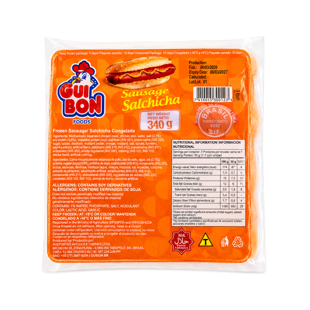 Salchicha de Pollo (340g)