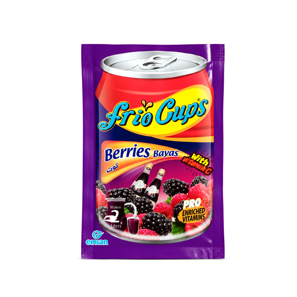 Refresco en polvo Frio Cups Sabor Moras (10g)