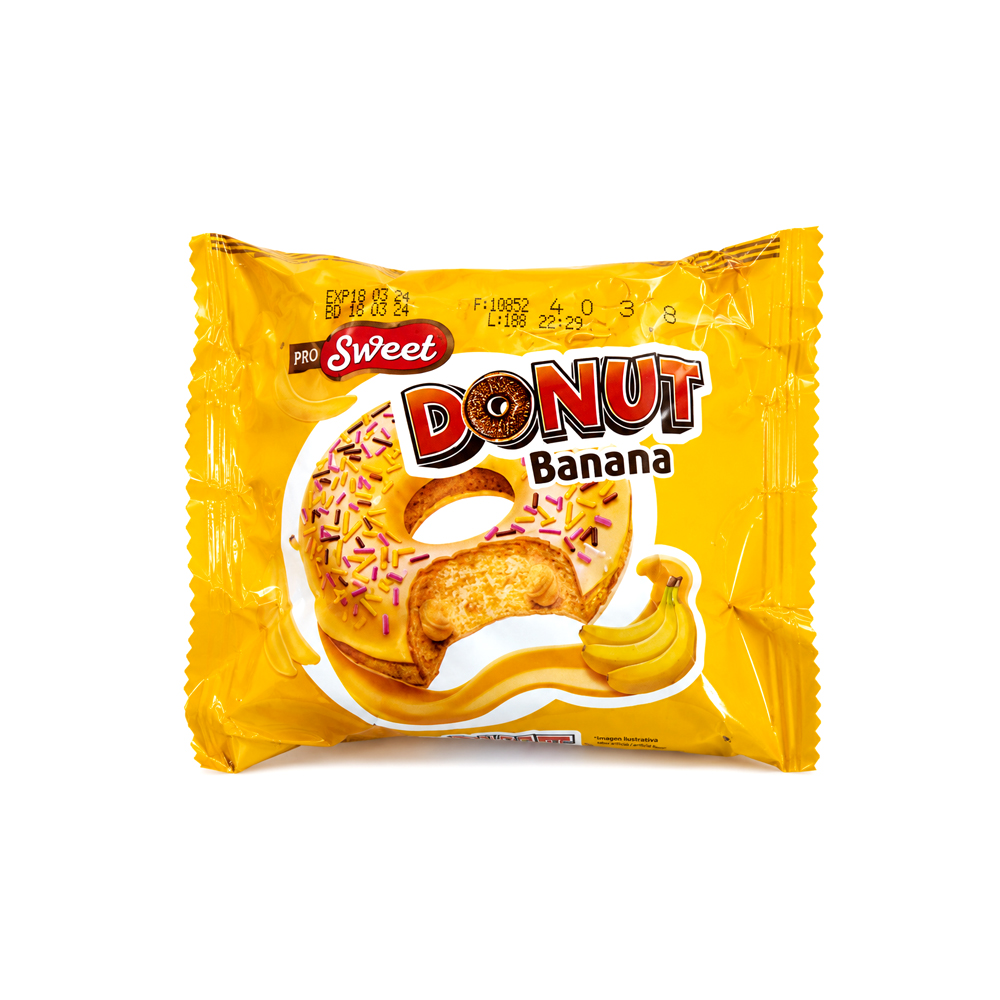 Donut Chocolate +Banana Super Dulce
