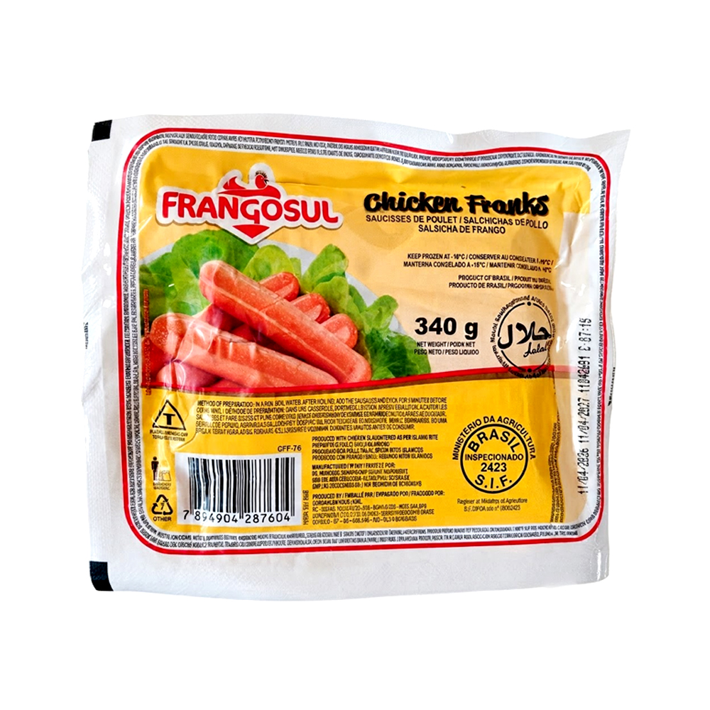 Salchicha de Pollo FRANGOSUL (340g)