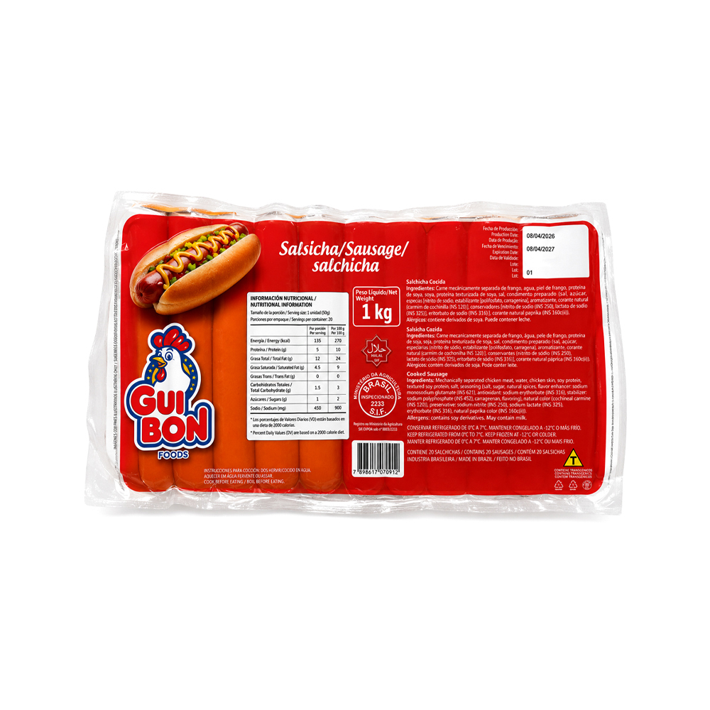 Salchicha de Pollo GuiBon (1kg)