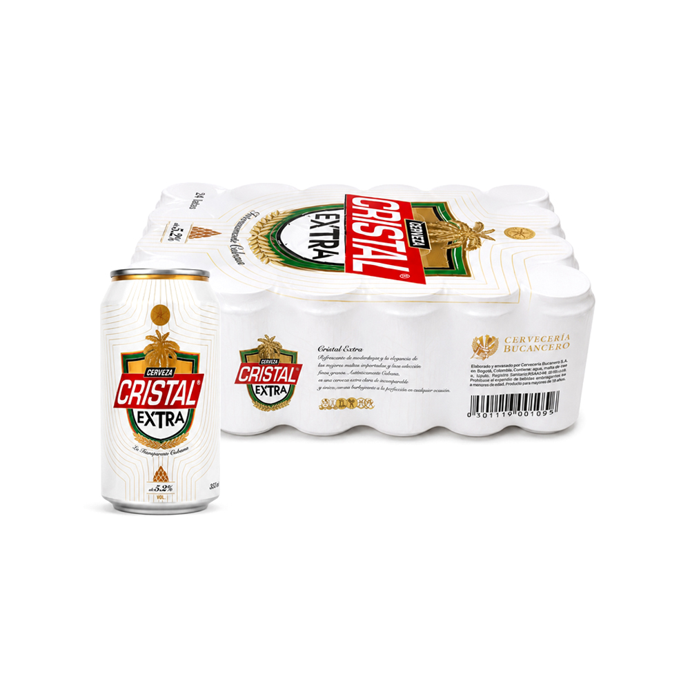Caja de Cerveza Cristal Extra(24x355ml)