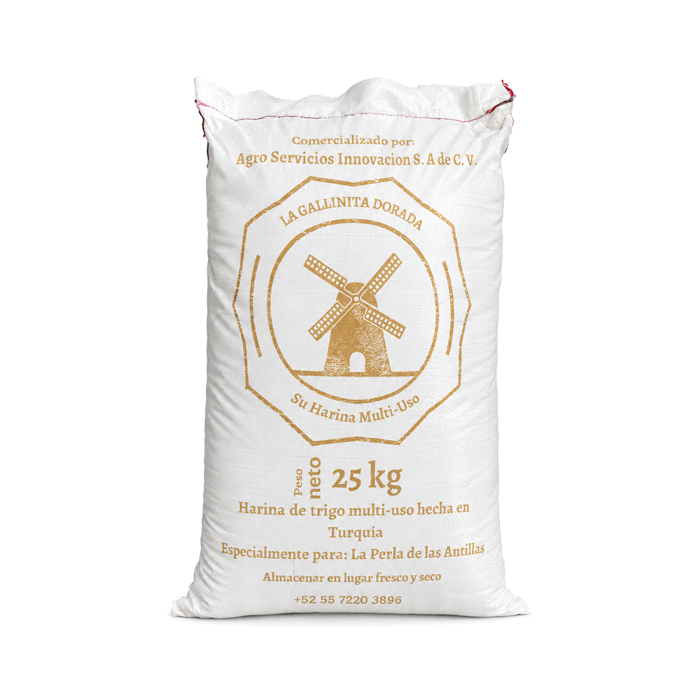 Saco de Harina de Trigo Multiuso La Gallinita Dorada (25kg)