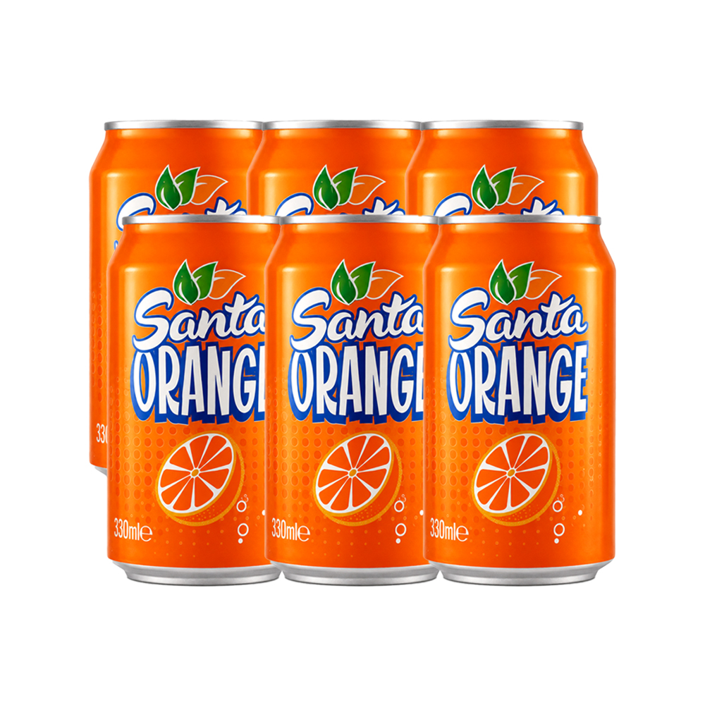 Pack 6uds de Refresco Santa Orange (6x330ml)