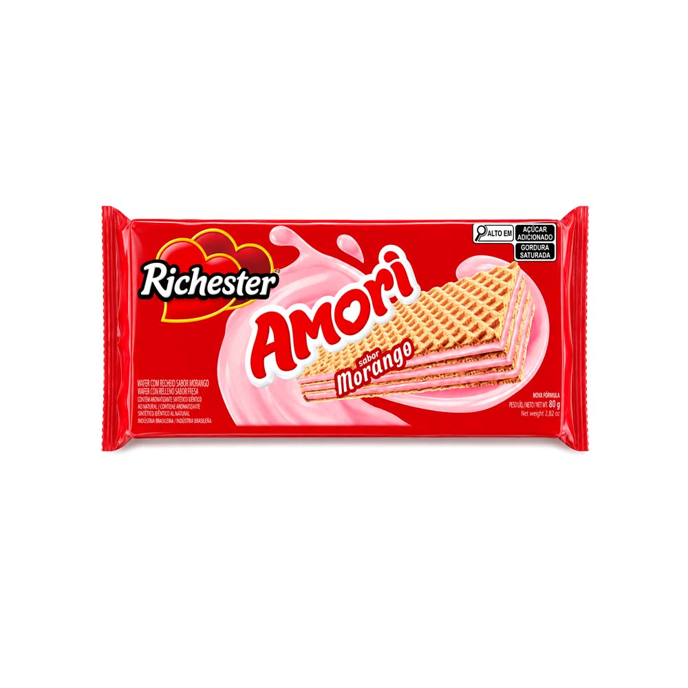 Sorbeto Amori con Sabor a Morango (80g)