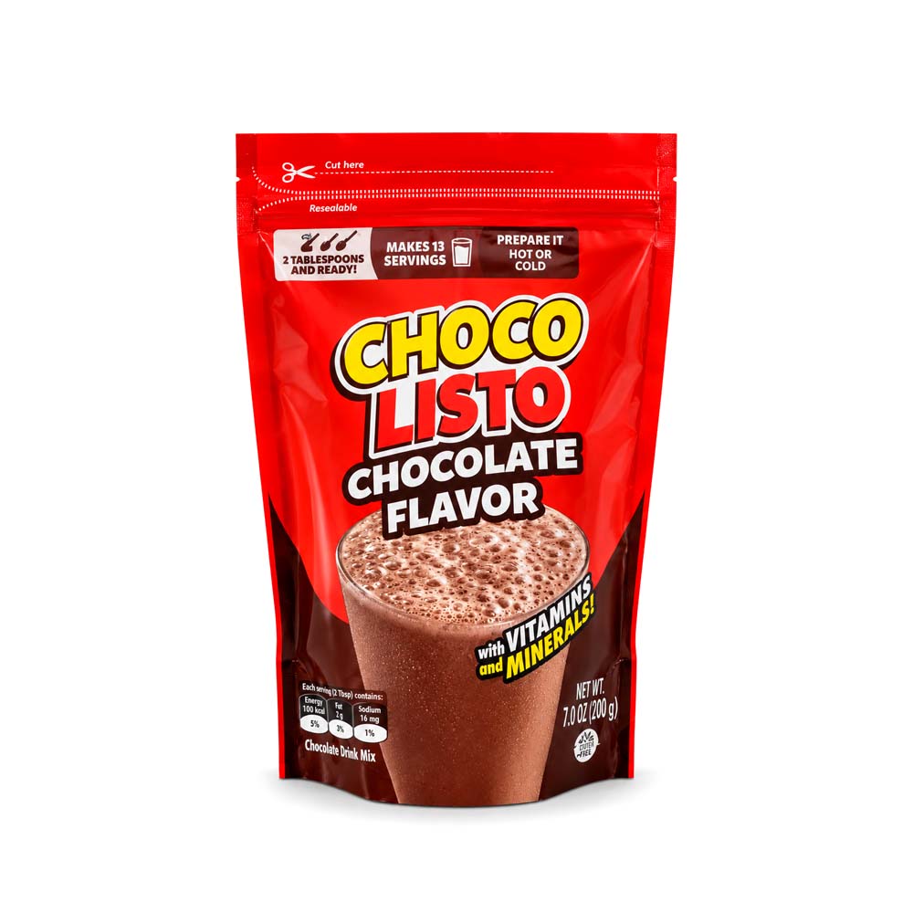 Chocolate en Polvo Chocolisto con Vitaminas y Minerales 7.05oz (200g)