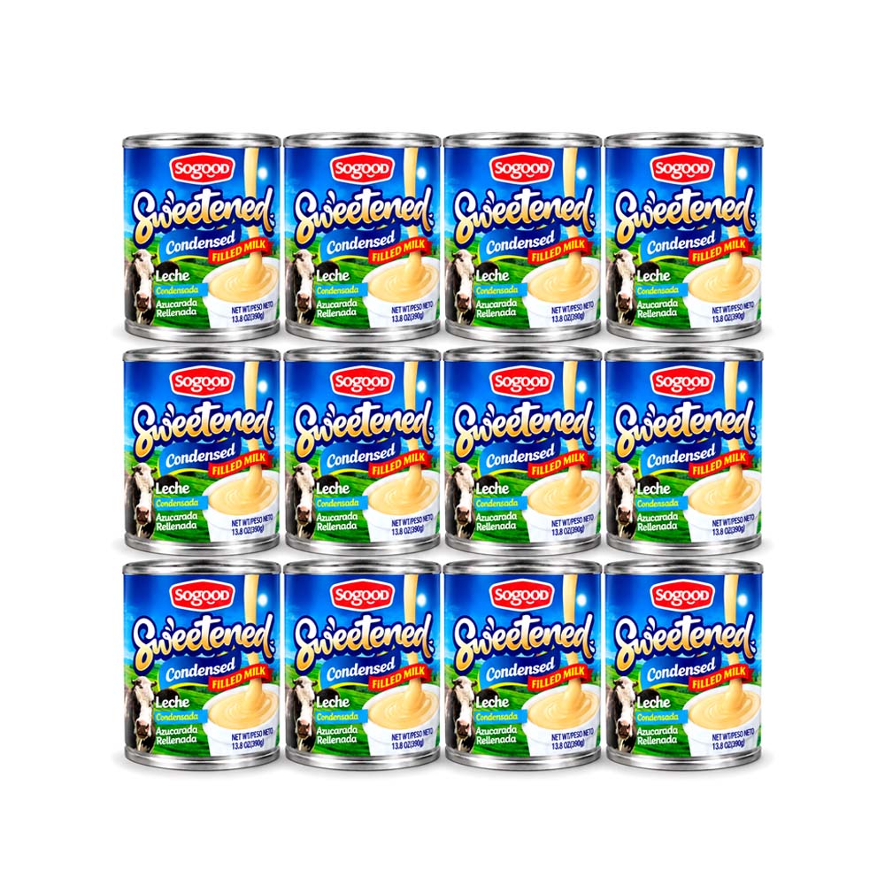 Pack de 12uds de Leche Condensada Sweetened Sogood (12x390g)