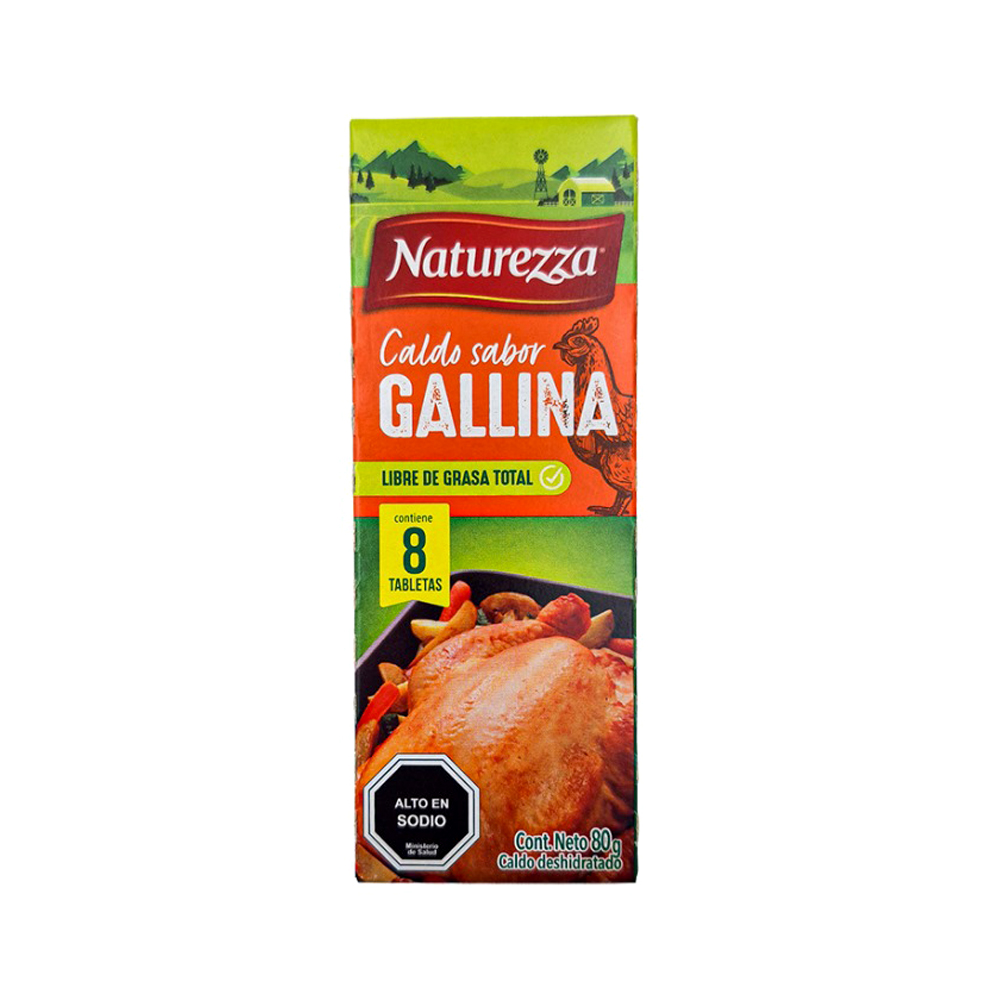 Caldo Naturezza sabor Gallina (8X10g)