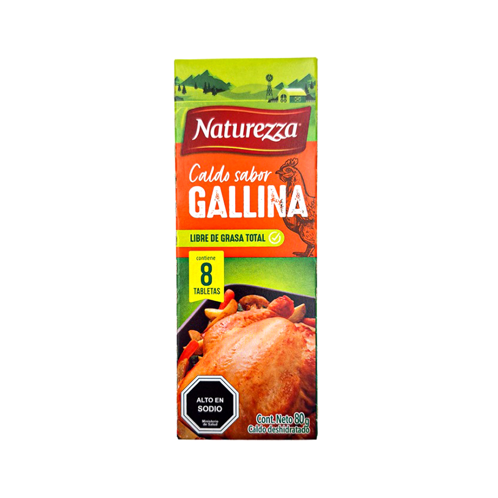 Caldo Naturezza sabor Gallina (8X10g)