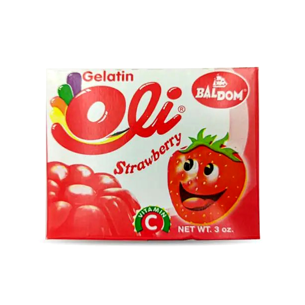 Gelatina sabor FRESA Oli (85 g / 3 oz)