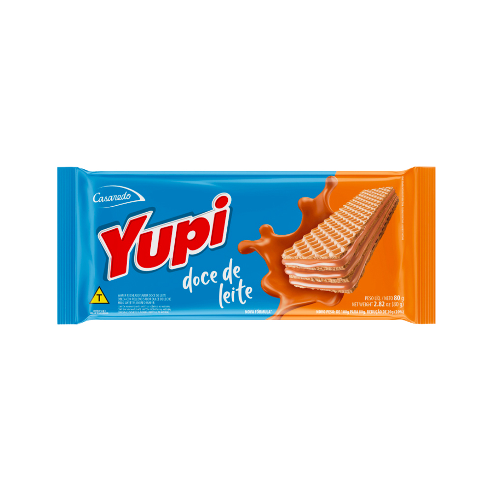 Sorbeto (wafer) sabor dulce de leche Yupi (80 g)