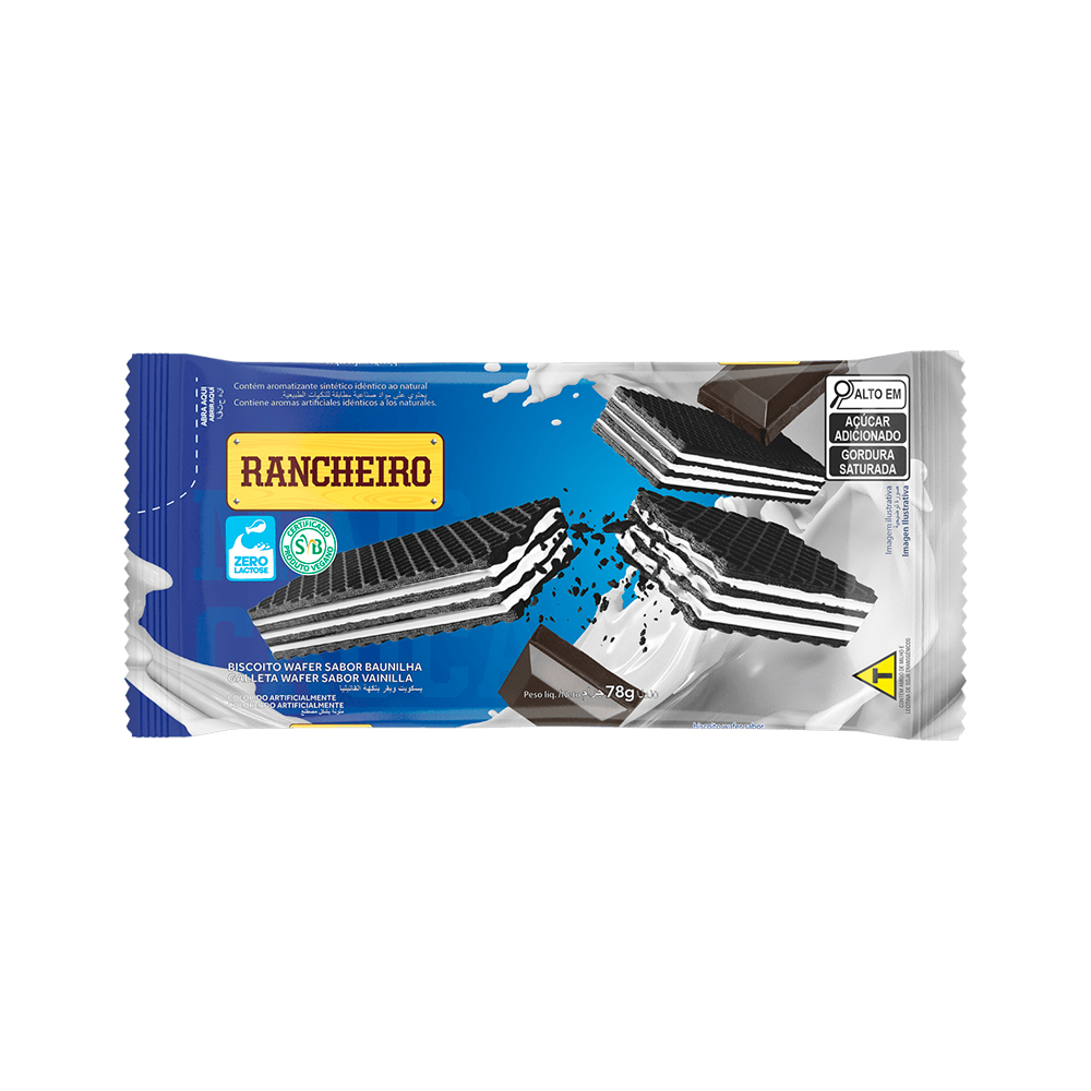 Sorbeto (wafer) sabor vainilla Rancheiro (78 g)