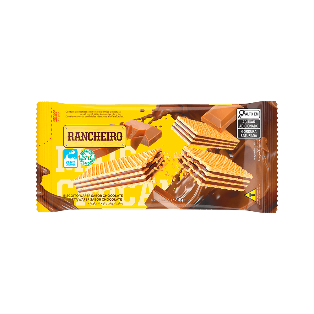 Sorbeto (wafer) sabor chocolate Rancheiro (78 g)