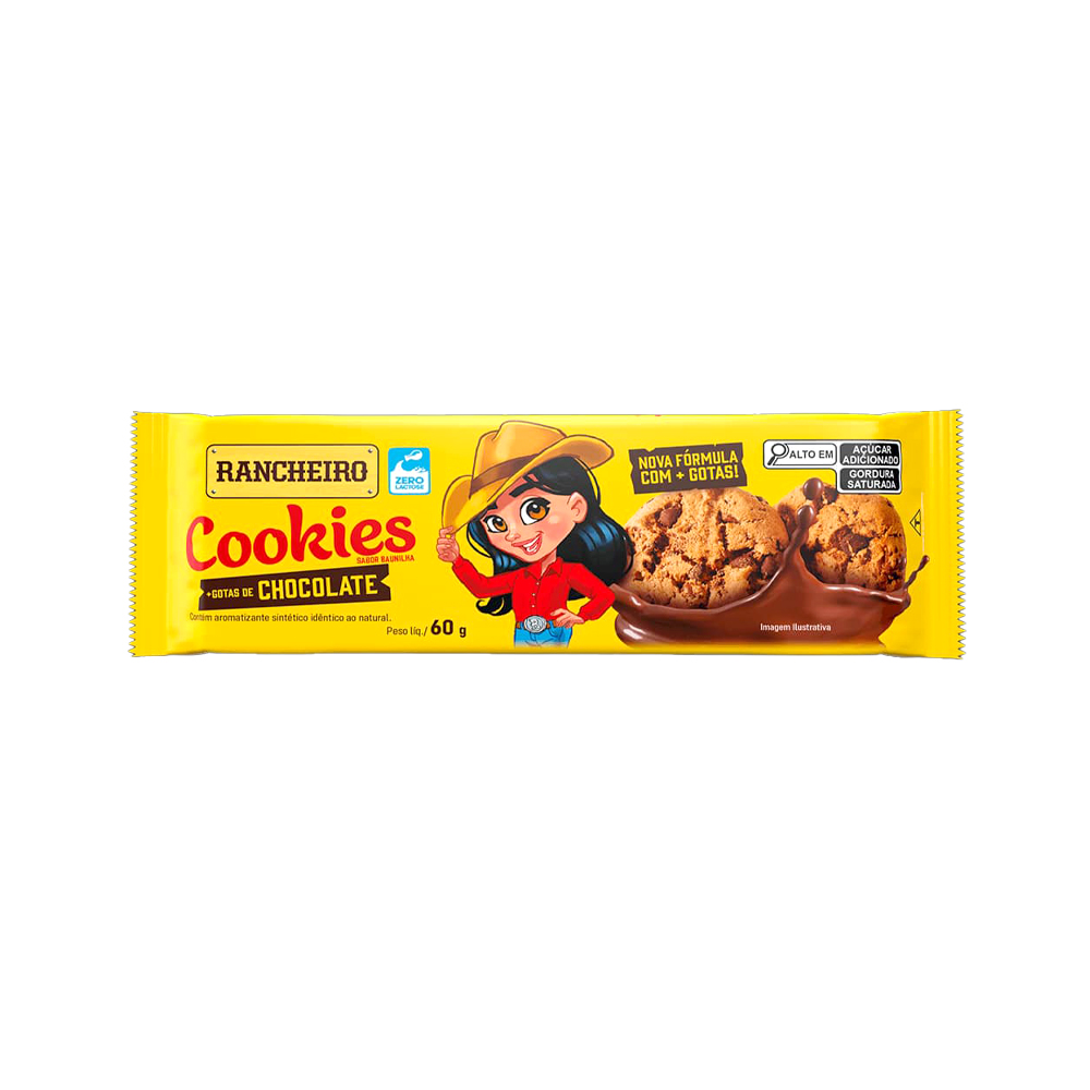Cookies Vainilla con Gotas de Chocolate Rancheiro (60g)
