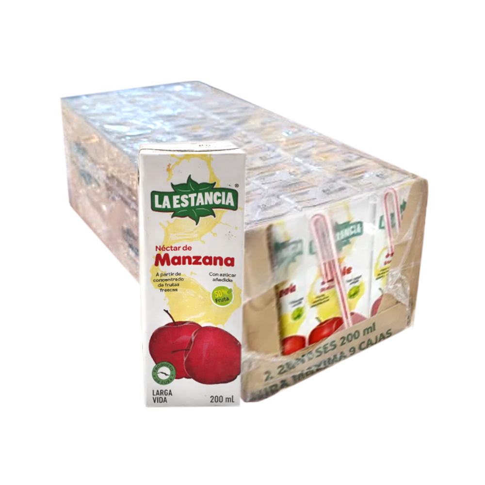 Caja Néctar sabor Mazana La Estancia (27x200ml)