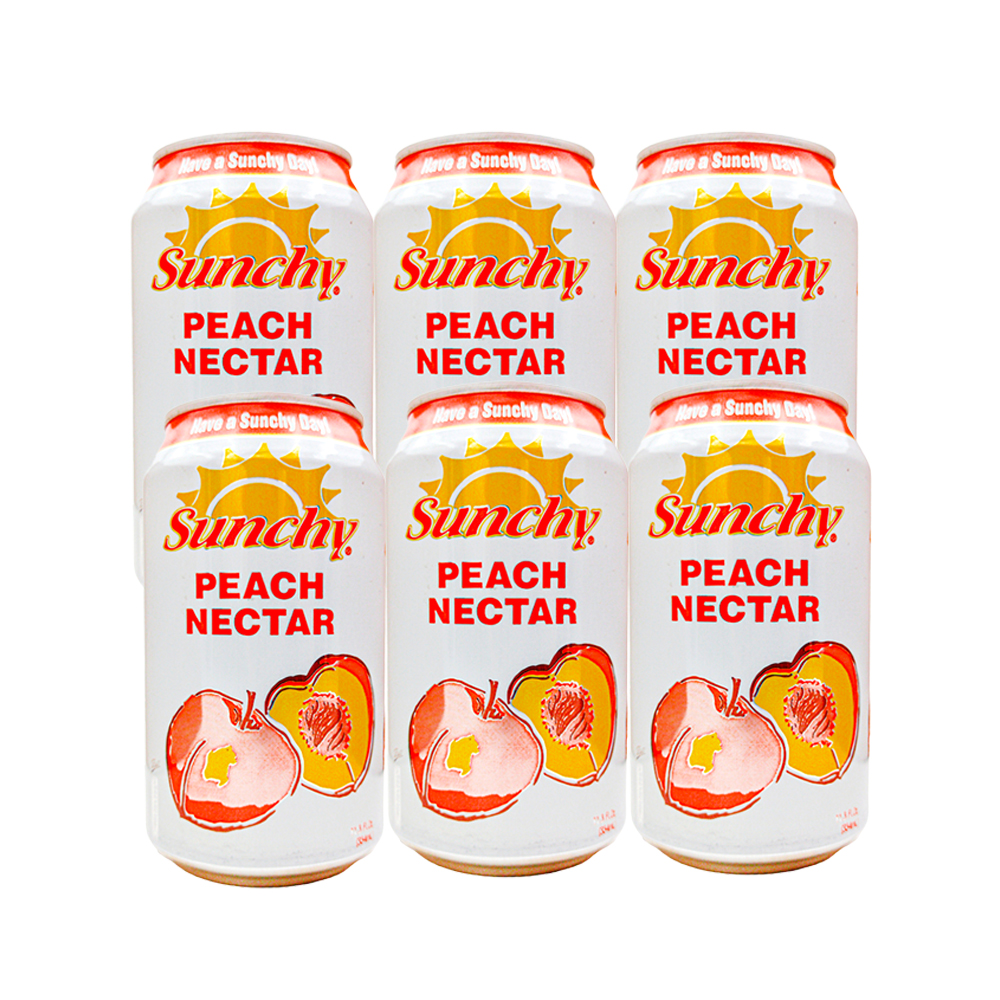 Pack 6uds Néctar sabor Melocotón Sunchy (6x334 ml)