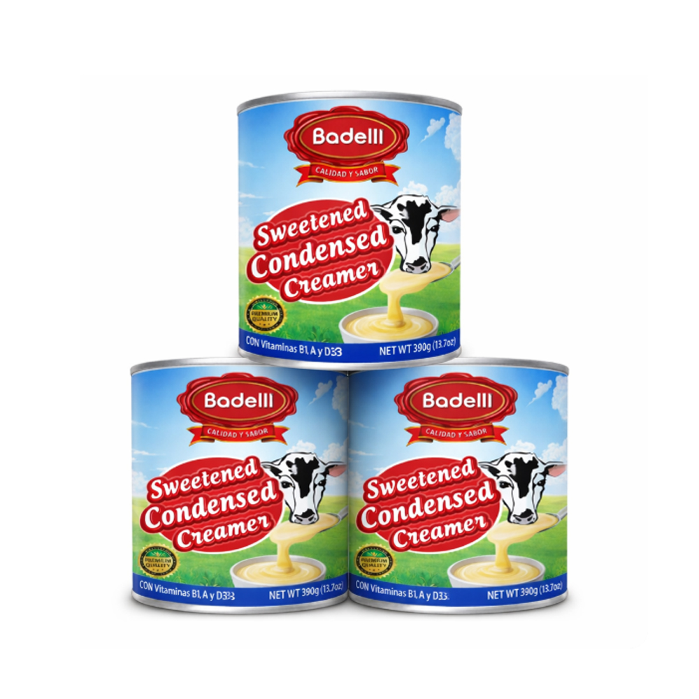 Pack 3uds Leche Condenzada Bodelli (3x390g)