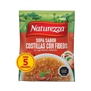 Sopa en polvo sabor costilla con fideos Naturezza (55 g)